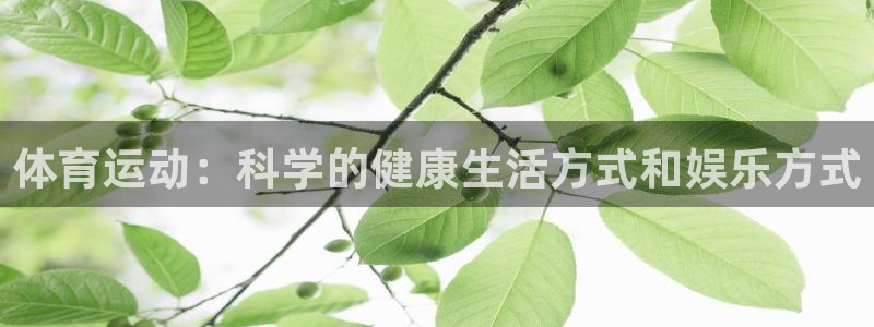 沐鸣23登陆：体育运动：科学的健康生活方式和娱乐方式